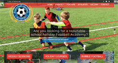 Desktop Screenshot of northeastfootballacademy.co.uk